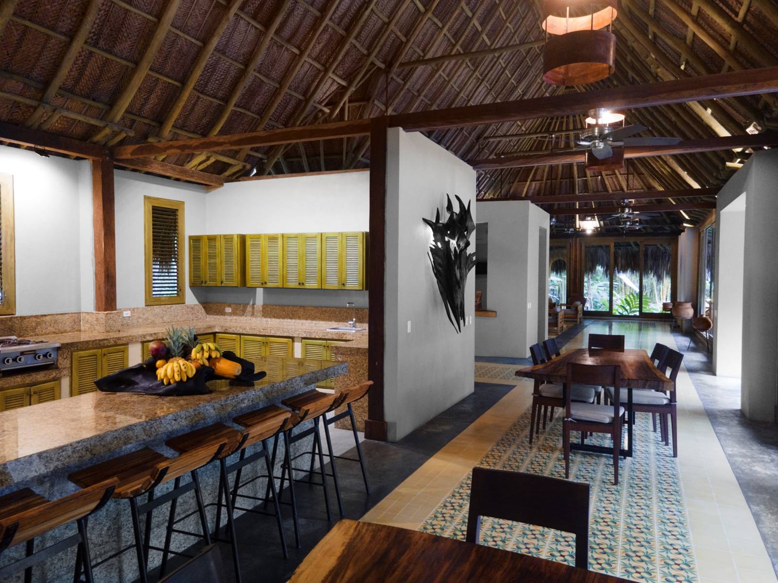 Kitchen and dining area