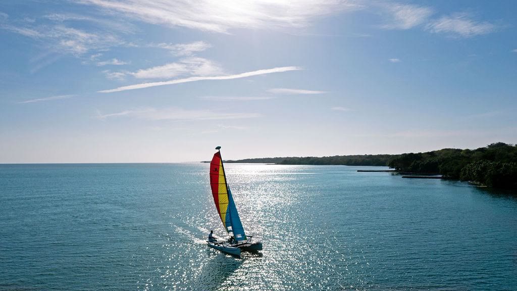 Côte caribéenne et eau turquoise près d'une villa privée